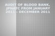 Blood bank audit 2011