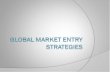Global market entry strategies