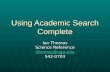 Using Academic Search Complete