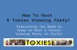 Toxies viewing party webinar