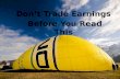Don't Trade Earnings Before You Read This