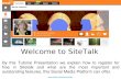 Presentation of Sitetalk in English
