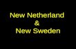 New Netherland & New Sweden