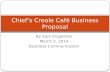 Chief's Creole Cafe Business Proposal: Updated