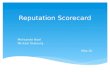 Reputation Scorecards