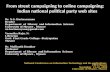 From street campaigning to online campaigning: Indian national political p