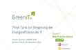 GreenIT BB Award 2012 - BB Think Tank - Summit