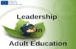 Diseminare Mobilitatea Grundtvig-" Leadership in Adult Education"