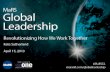 Revolutionizing How We Work Together - MaRS Global Leadership