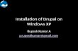 Installation of Drupal on Windows XP