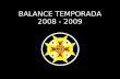 Balance Temporada 2008-2009