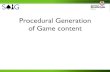 Lecture 5 - Procedural Content Generation