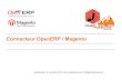 Pyksel & Camptocamp : Connecteur Magento / Open Erp