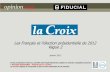 Sondage Opinionway Fiducial pour La Croix_Jan 2012