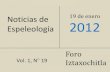 Noticias de espeleología 20120119