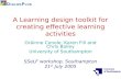 A learning design toolkit for creating effective learning activities