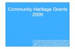 Funding presentation:  National Library of Australia Community Heritage Grant