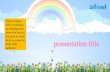 Prezi template flowers and rainbow in the sky on ziload