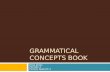 Grammatical concepts book
