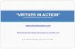 VIRTUES IN ACTION PILOT PROJECT