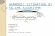Harmonic estimation by lms algorithm