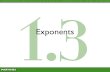 Math1003 1.3 - Exponents