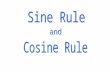 Sine and cosine rule