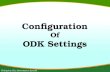 Configuration of odk settings