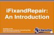 iFixandRepair – An Introduction (Slides)