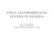 Viral haemorrhagic fevers in nigeria