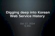 Digging deep into Korean Web Service History(한글)