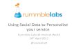 Using social data to personalise your service