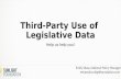 Third Party Use of Legislative Data - Presentation for NCSL-NALIT