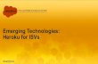 Emerging Technologies: Heroku for ISVs (October 13, 2014)