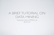 A Brief Tutorial On Data Mining-20140701