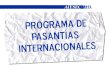 Programa Internacional de Pasantías