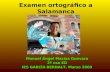 30m Examen Ortográfico A  Salamanca