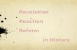 Revolution,reaction,reform, in history