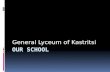 Presentation of Kastritsi Lyceum for Comenius Project  "Stones"
