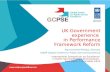 UK Government experience in Performance Framework Reform