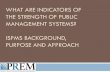 ISPMS Background, Purpose and Approach