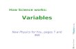 How scienceworks variables