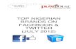 Top 10 Nigerian Brands on Facebook & Twitter (July 2012)