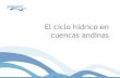 Ciclo hidrico en cuencas andinas
