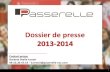 Dossier de presse Concours Passerelle 2013/2014 (Octobre 2013)