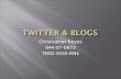 Twitter & Blogs