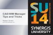 Synergis University- CAD BIM Manager Tips & Tricks
