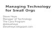 Technology Planning for Small Orgs (at Nonprofits in Motion 2014 conference)