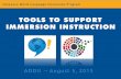 Tools to Support Immersion Instruction