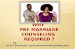 Why pre marriage counseling